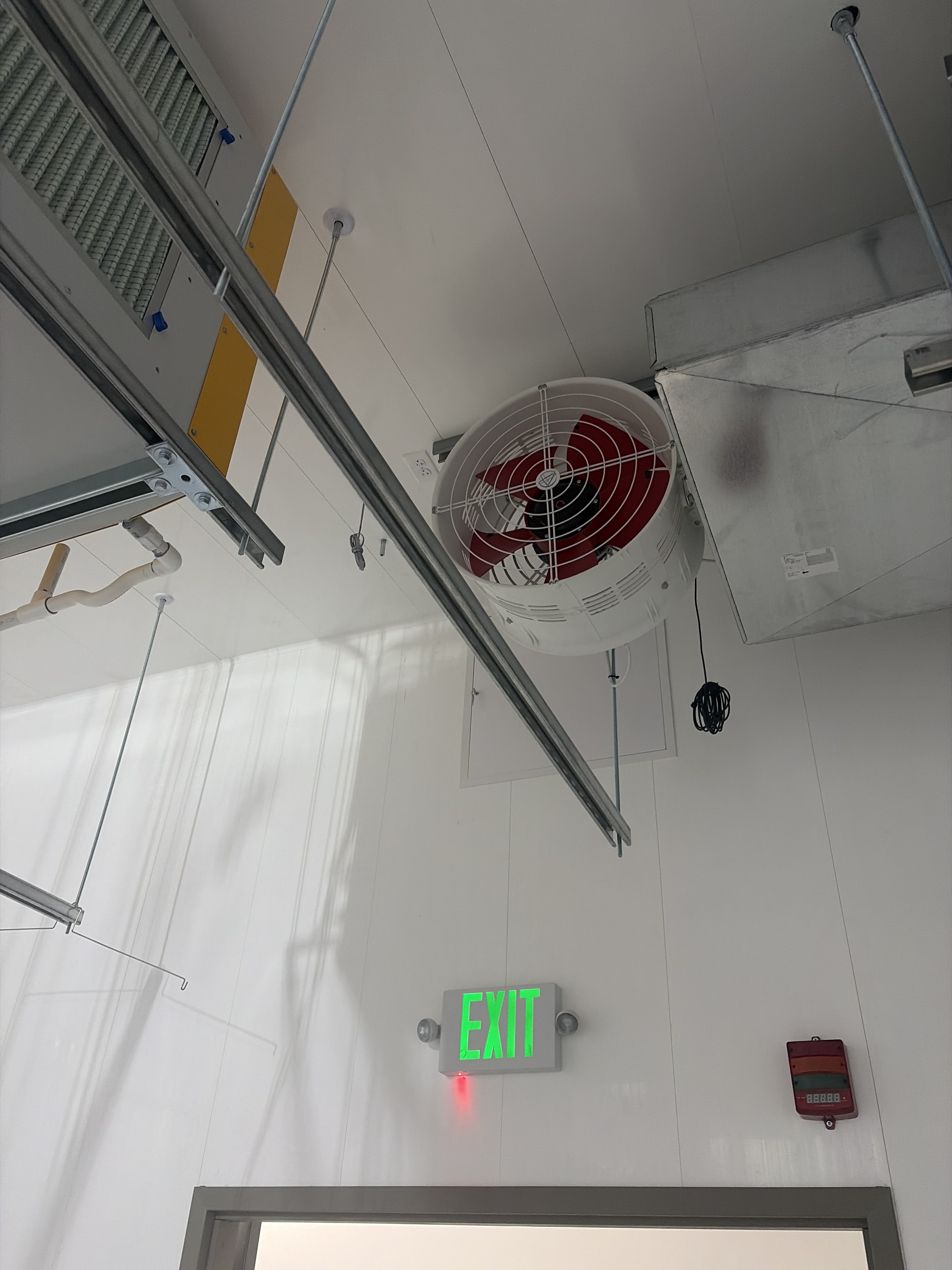 Ceiling ventilation and exhaust fan install